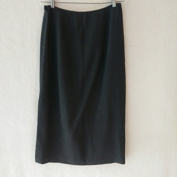 SALE! NWT GIORGIO ARMANI Gray Wool Classy Skirt - Picture 4 of 8
